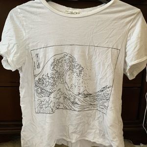 Urban outfitters white graphic shirt